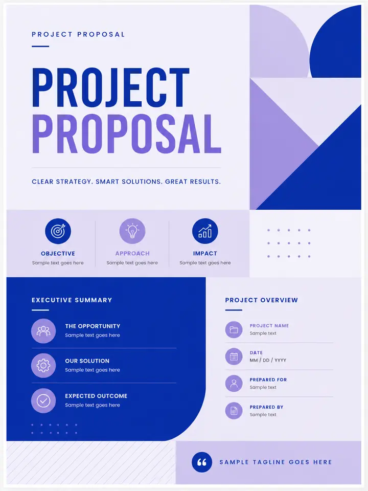 Proposal PDF template preview
