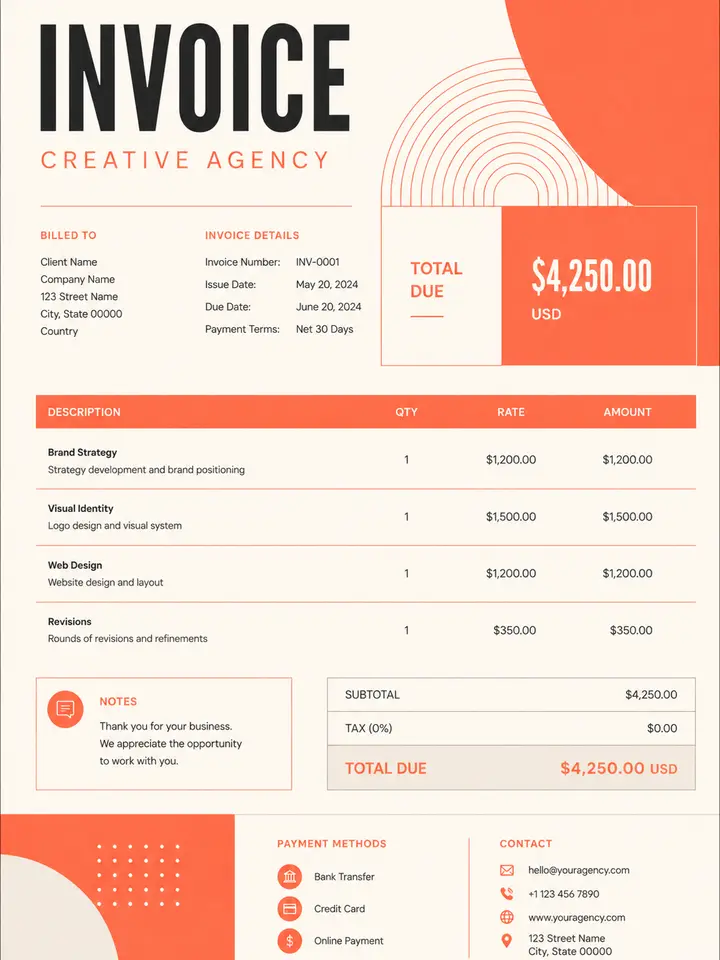 Creative Invoice