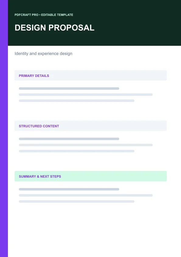 Design Proposal